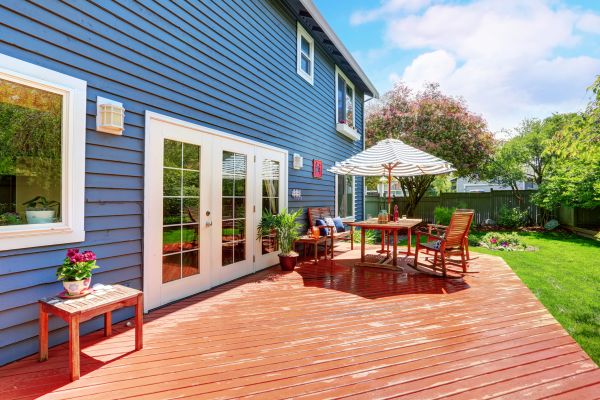 Blue Siding Installation in Janesville
